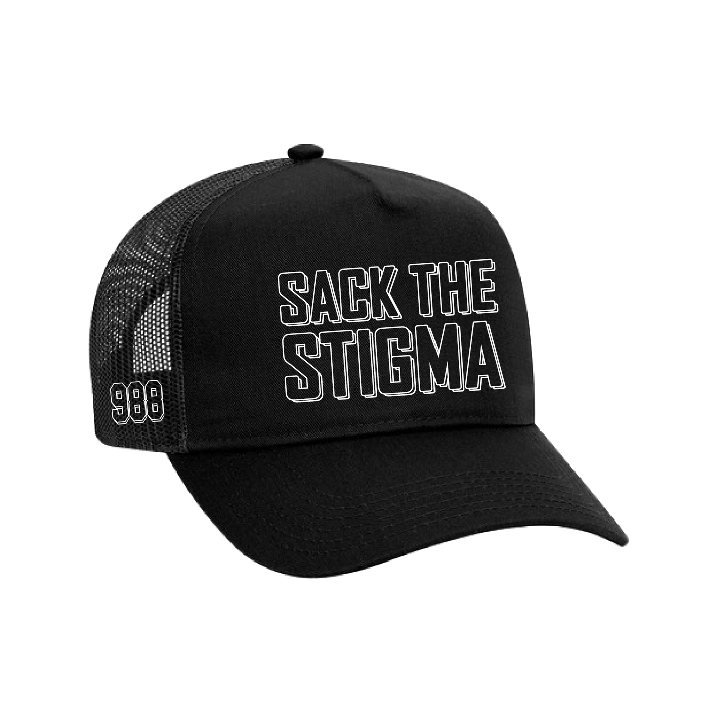 Black '988' Trucker Hat