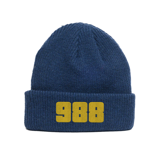 Navy '988' Beanie