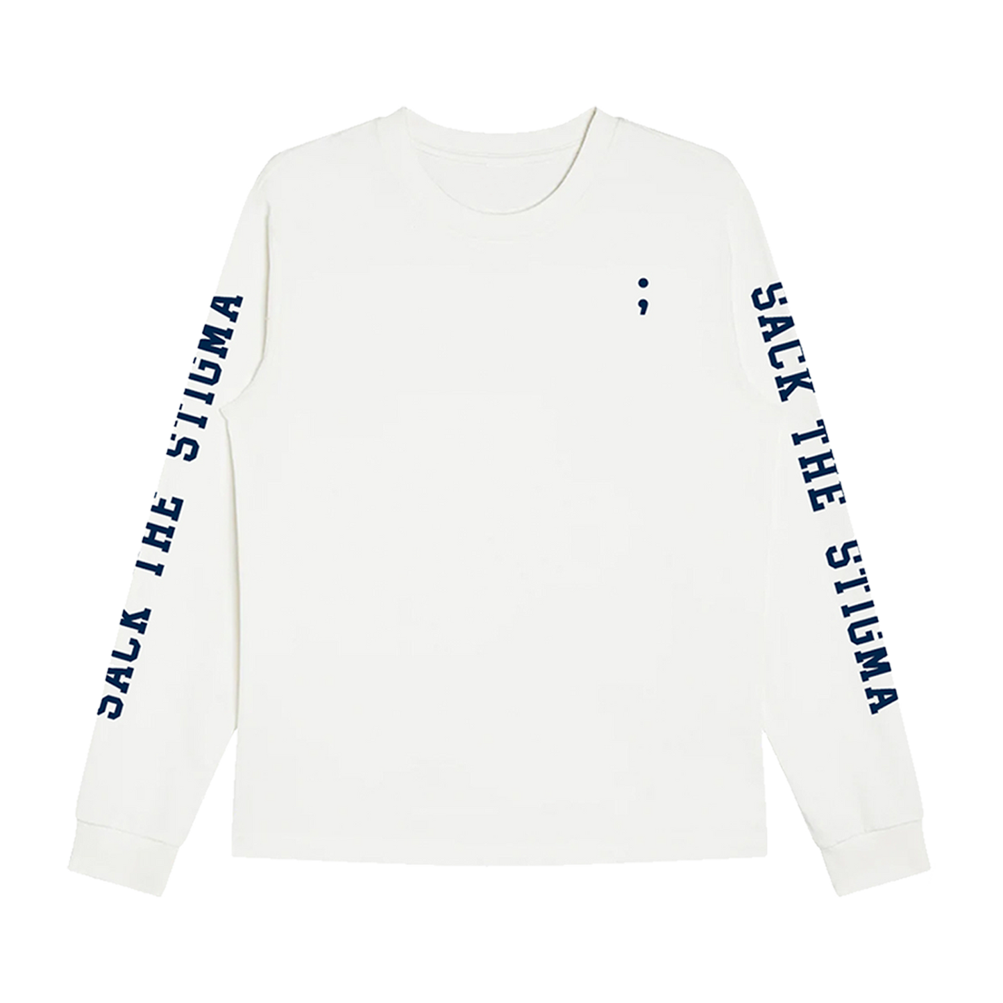 White Semicolon L/S Shirt